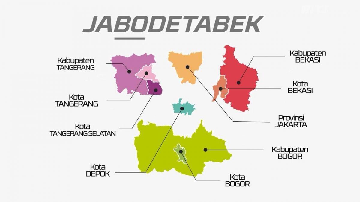 Peta Jabotabek - Wilayah Layanan Sertifikasi Halal